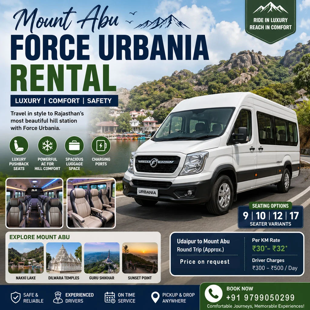 Mount Abu Force Urbania Tempo Traveller