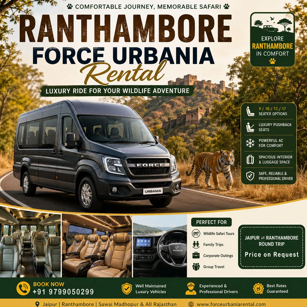 Ranthambore Force Urbania Tempo Traveller